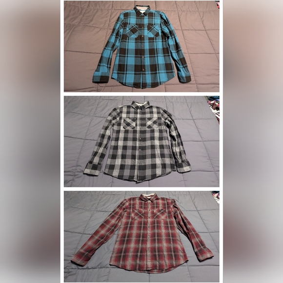 🔥🔥 Bundle Alert 3 URBAN PIPELINE Men's size Small button down Plaid Shirts - Picture 1 of 13